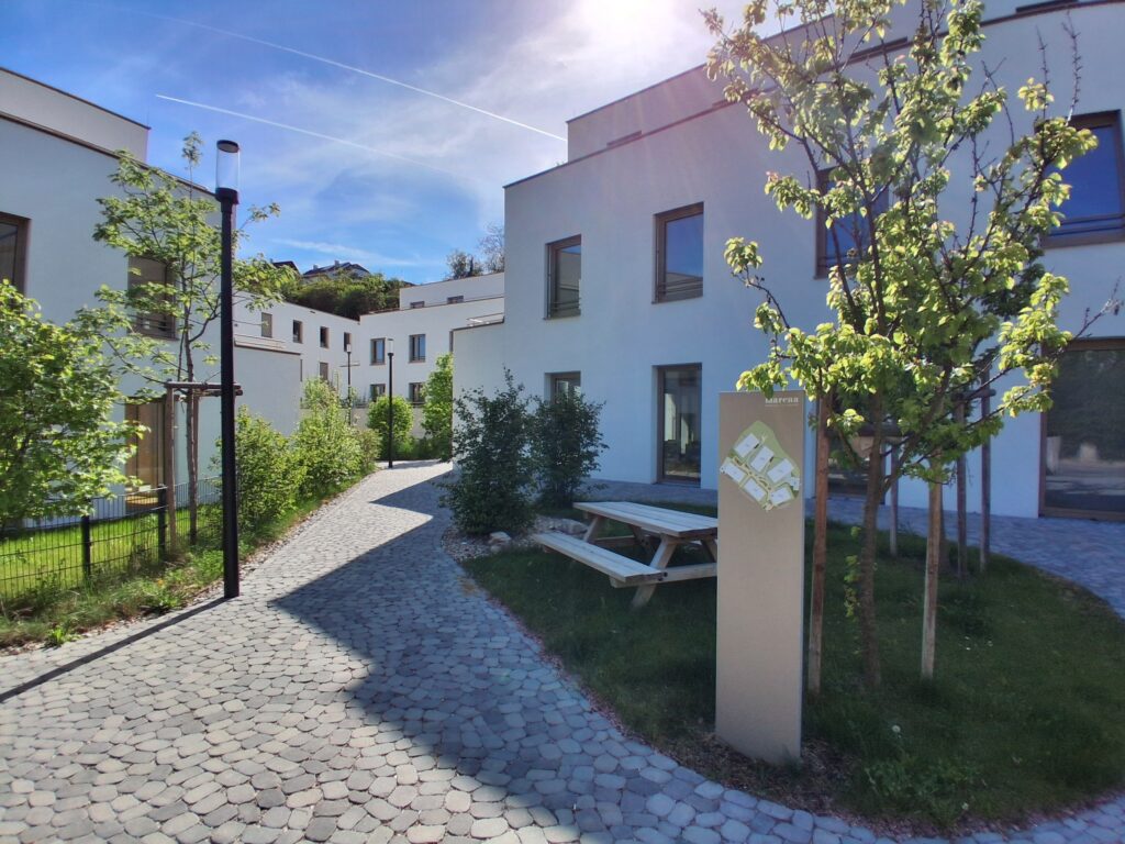 Die Praxis für Psychotherapie in Krems von Mag. Judith E. Kantor, MSc liegt im Wohnensemble marena Krems.